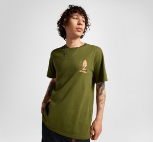 Converse All Star Tree T-shirt Grün | 9371-IWRPN