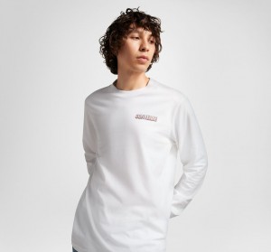 Converse All Star Winter Chill Long-Sleeve T-Shirt Weiß | 2548-UBGND