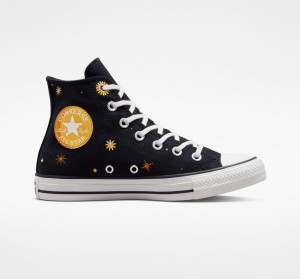 Converse Chuck Taylor All Star Celestial Schwarz Gelb | 9162-ZGQYR