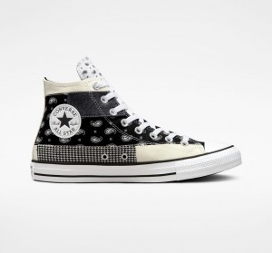 Converse Chuck Taylor All Star Hacked Patterns Schwarz Weiß | 1673-AFOEW