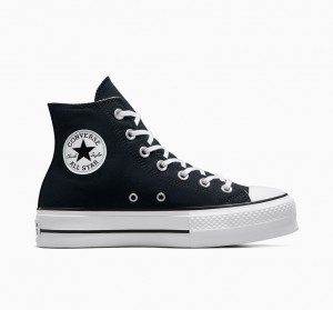 Converse Chuck Taylor All Star Lift Plattform Schwarz Weiß Weiß | 8320-MAGWL