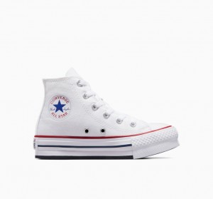 Converse Chuck Taylor All Star Lift Plattform Weiß Navy | 9523-LRKFE