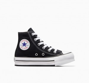 Converse Chuck Taylor All Star Lift Plattform Schwarz Weiß Schwarz | 8591-QLVFO