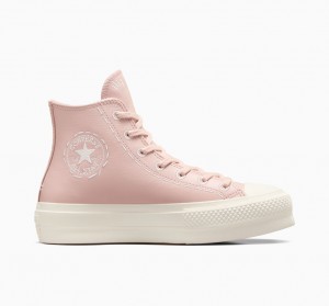 Converse Chuck Taylor All Star Lift Plattform Bold Stitch Rosa Rosa | 0782-URXHS