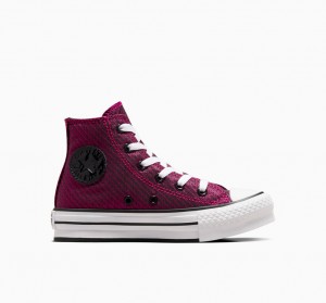 Converse Chuck Taylor All Star Plattform Lift Sparkle Rosa Weiß Schwarz | 0625-ASMPT