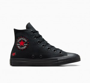 Converse Chuck Taylor All Star Rose Schwarz Rot Grün | 3590-KCNLT