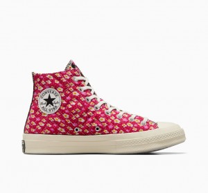 Converse Converse Upcycled Floral Chuck 70 Schwarz Rot Blau | 1068-DYHLZ