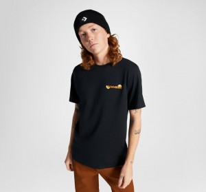 Converse How-To Lemonade T-Shirt Schwarz | 4930-ZGJPR
