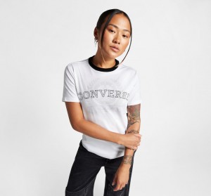 Converse Retro Chuck Taylor T-Shirt Weiß | 8245-BFGYC
