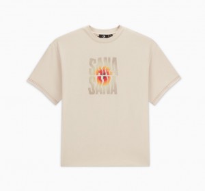 Converse ¡Mi Gente! Kurzes Sleeve T-Shirt Braun | 9410-FPJTG