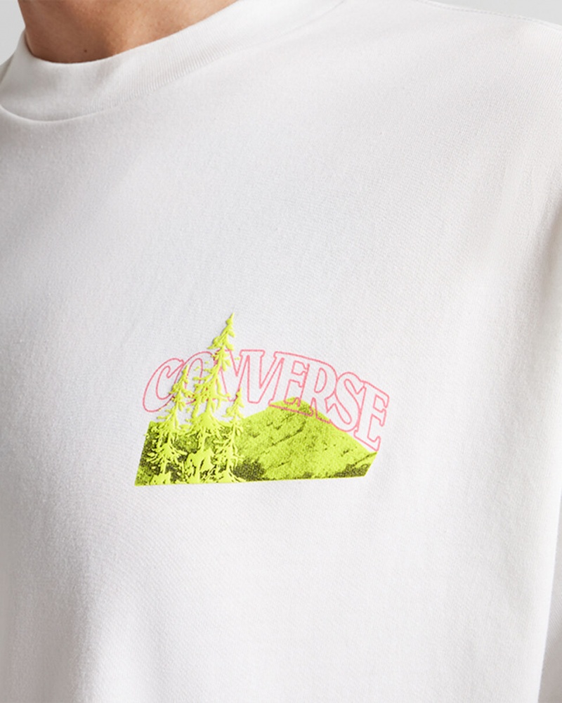 Converse All Star Mountain Remix T-Shirt Weiß | 8172-SIBCJ
