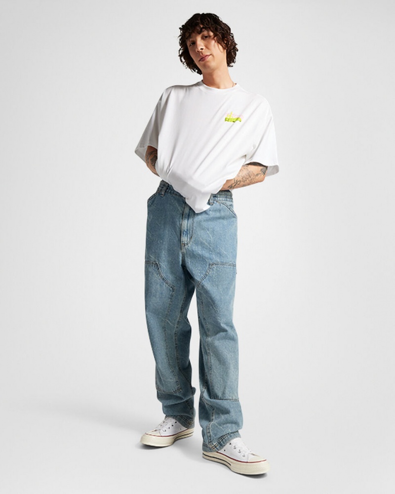 Converse All Star Mountain Remix T-Shirt Weiß | 8172-SIBCJ