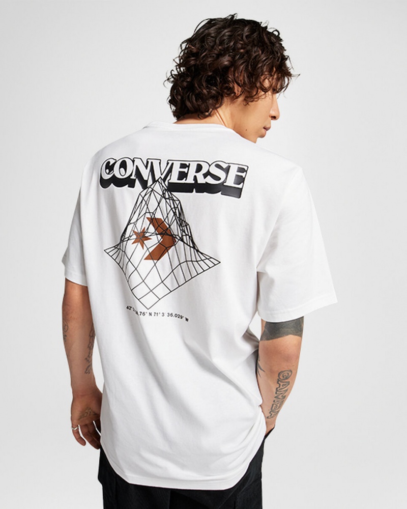 Converse All Star Mountain T-Shirt Weiß | 7081-ZCPVI