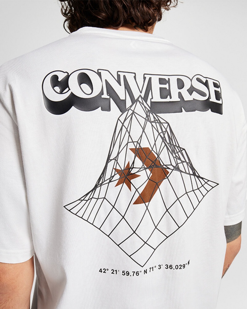 Converse All Star Mountain T-Shirt Weiß | 7081-ZCPVI