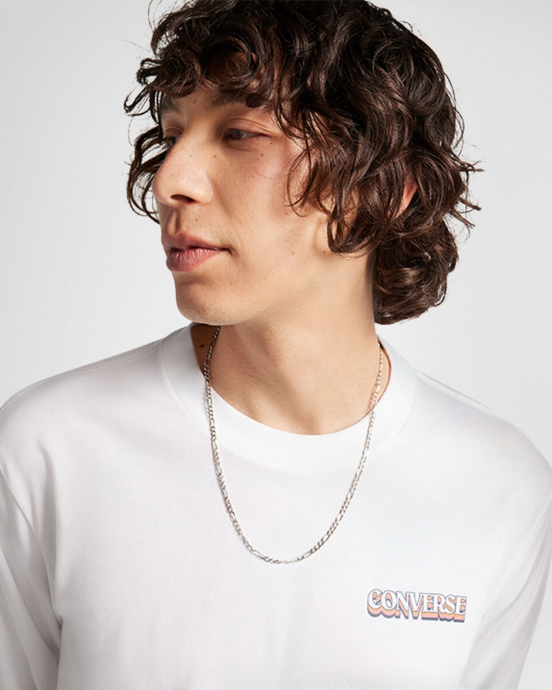 Converse All Star Winter Chill Long-Sleeve T-Shirt Weiß | 2548-UBGND