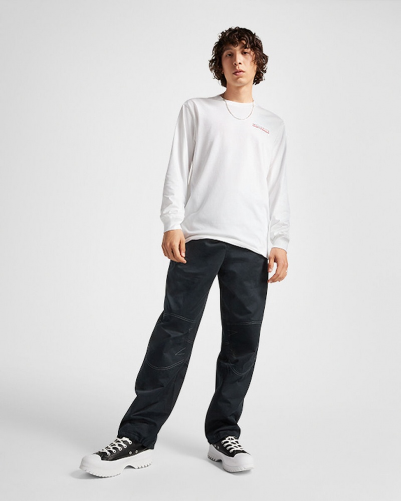 Converse All Star Winter Chill Long-Sleeve T-Shirt Weiß | 2548-UBGND