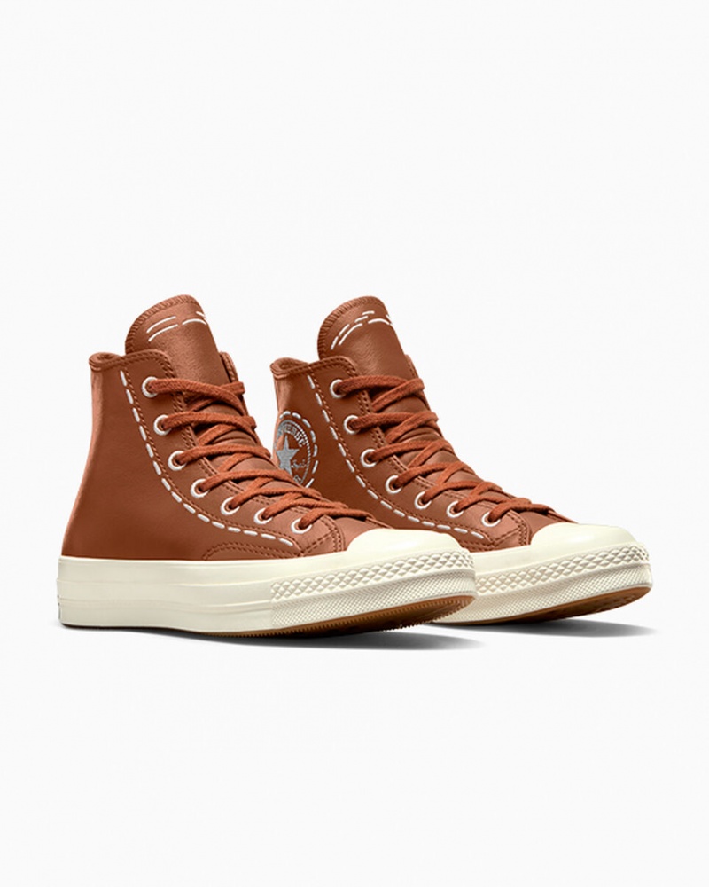 Converse Chuck 70 Bold Stitch Tawny Owl / Tawny Owl / Egret | 8135-DSFRX