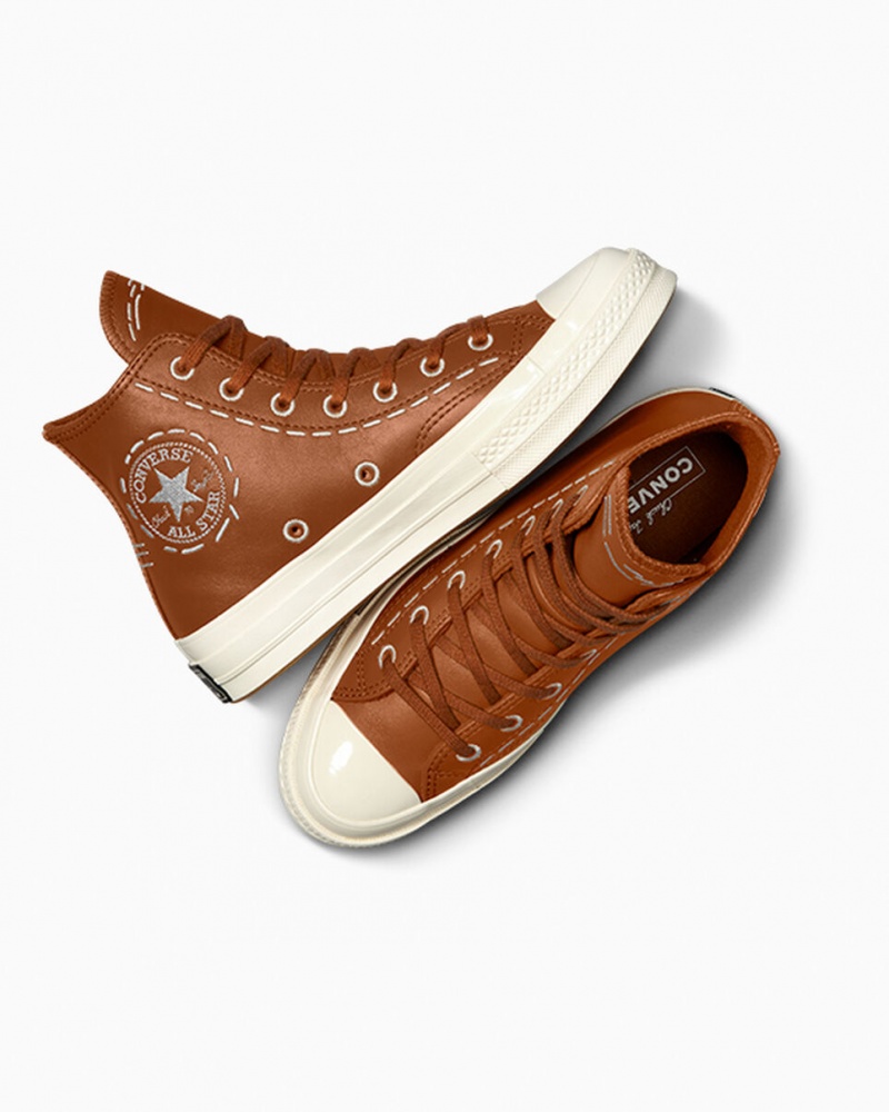 Converse Chuck 70 Bold Stitch Tawny Owl / Tawny Owl / Egret | 8135-DSFRX