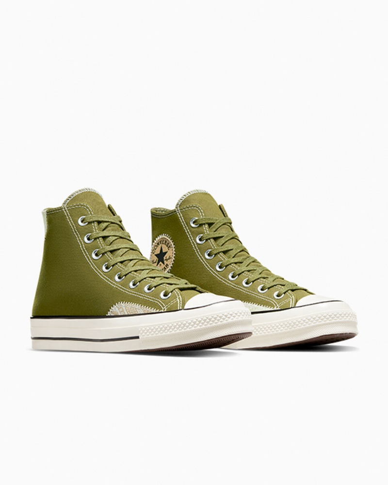 Converse Chuck 70 Crafted Ollie Patch Grün Grün | 2576-PUODQ