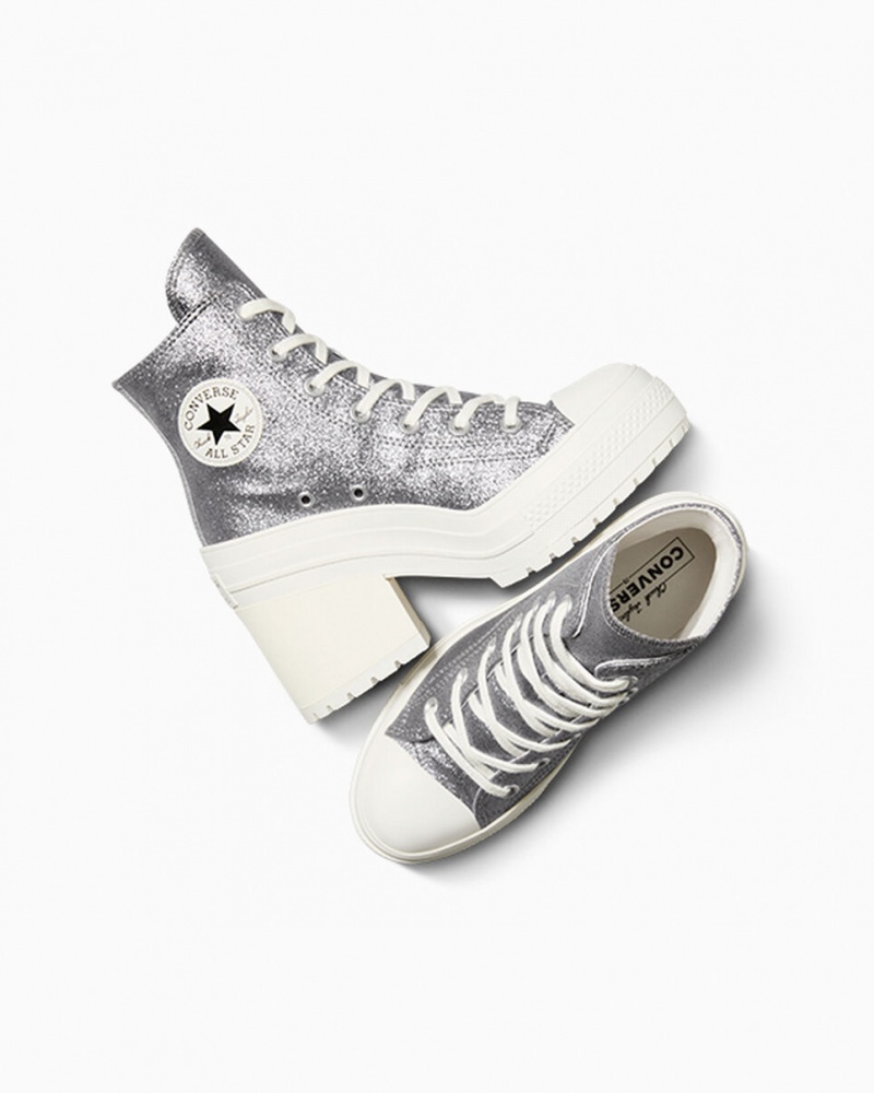 Converse Chuck 70 De Luxe Heel Glitter Schwarz | 9176-LMJYK