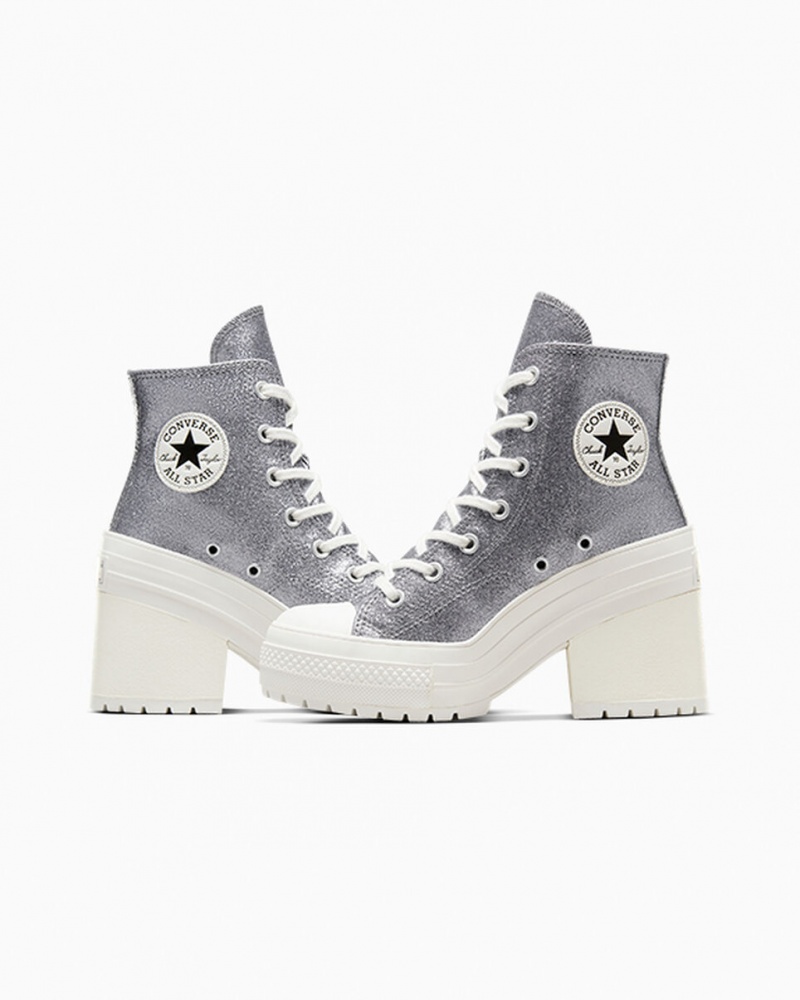 Converse Chuck 70 De Luxe Heel Glitter Schwarz | 9176-LMJYK