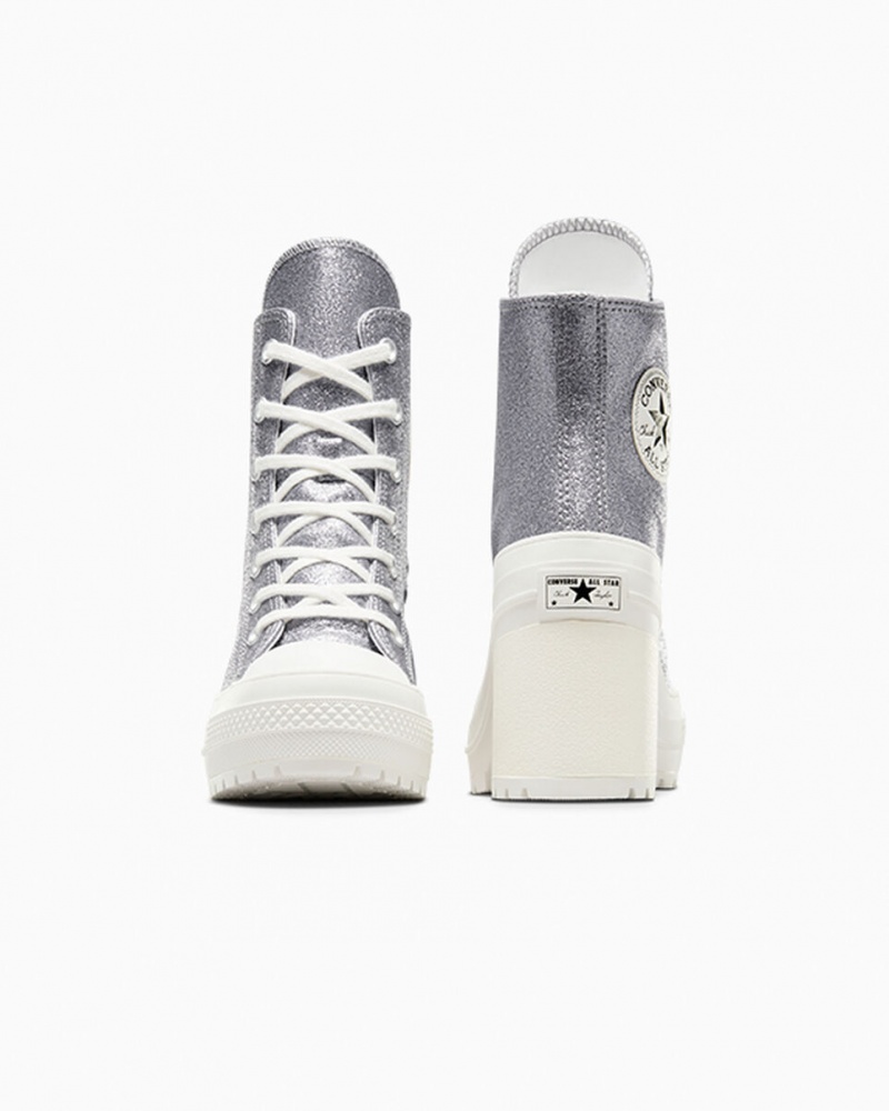 Converse Chuck 70 De Luxe Heel Glitter Schwarz | 9176-LMJYK