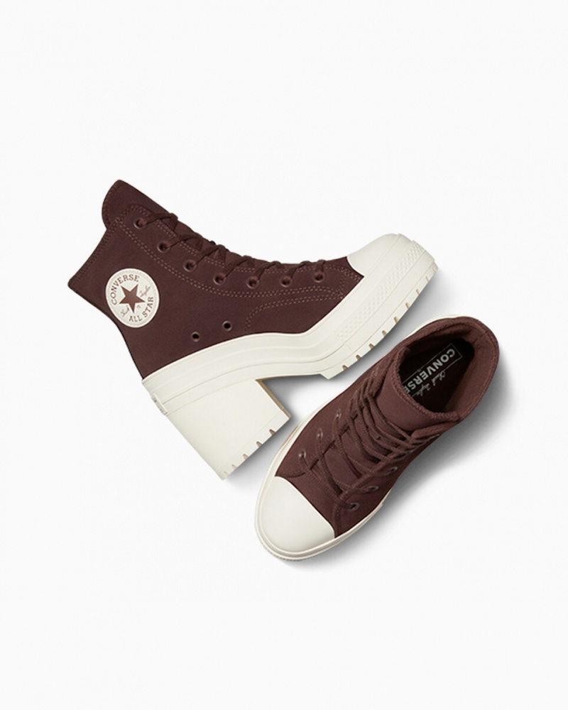 Converse Chuck 70 De Luxe Heel Wildleder Braun | 3601-MJUKA