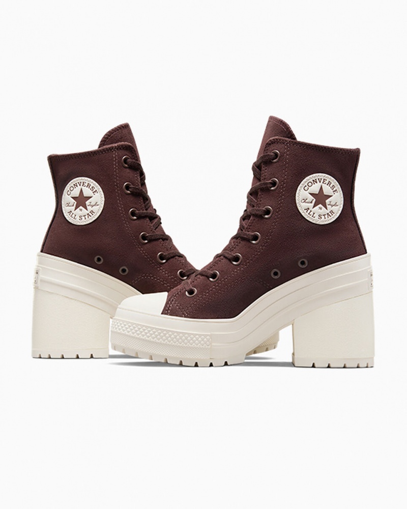 Converse Chuck 70 De Luxe Heel Wildleder Braun | 3601-MJUKA