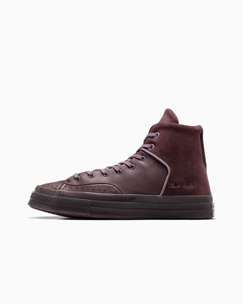 Converse Chuck 70 Marquis Leder Grau | 6382-PGYLU