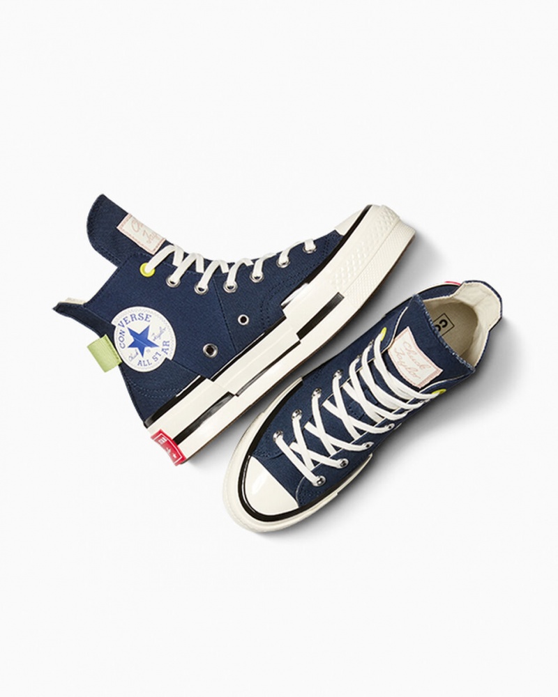 Converse Chuck 70 Plus Heel Loop Navy Schwarz | 6598-FISTE