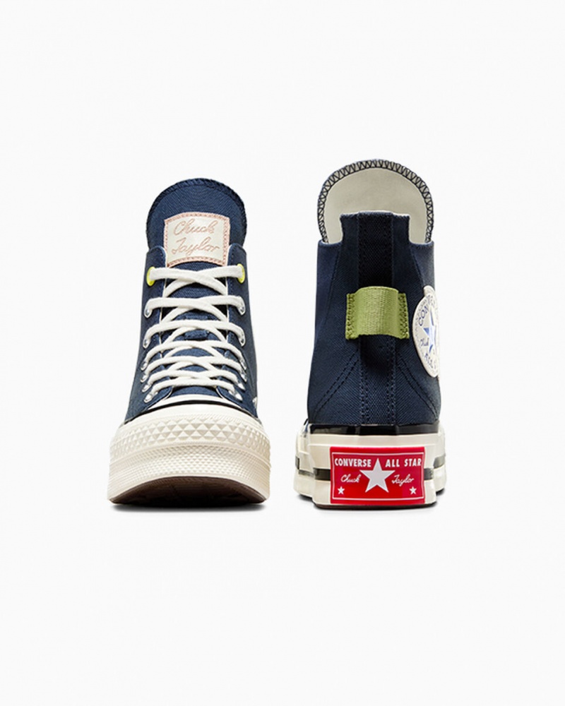 Converse Chuck 70 Plus Heel Loop Navy Schwarz | 6598-FISTE