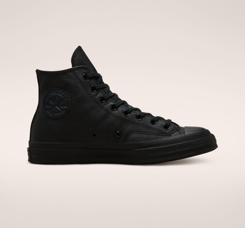 Converse Chuck 70 Tonal Leder Schwarz Schwarz Schwarz | 7214-GOBMZ