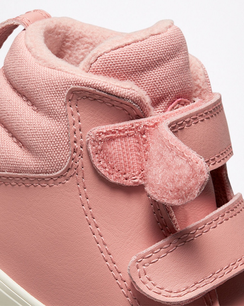 Converse Chuck Taylor All Star Berkshire Boot Easy-On Leder Rosa Rosa | 9714-EJKBV