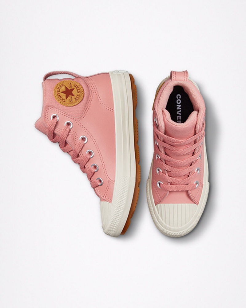 Converse Chuck Taylor All Star Berkshire Boot Leder Rosa Rosa | 9683-YLENO