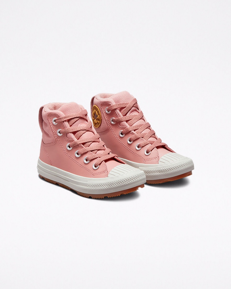 Converse Chuck Taylor All Star Berkshire Boot Leder Rosa Rosa | 9683-YLENO