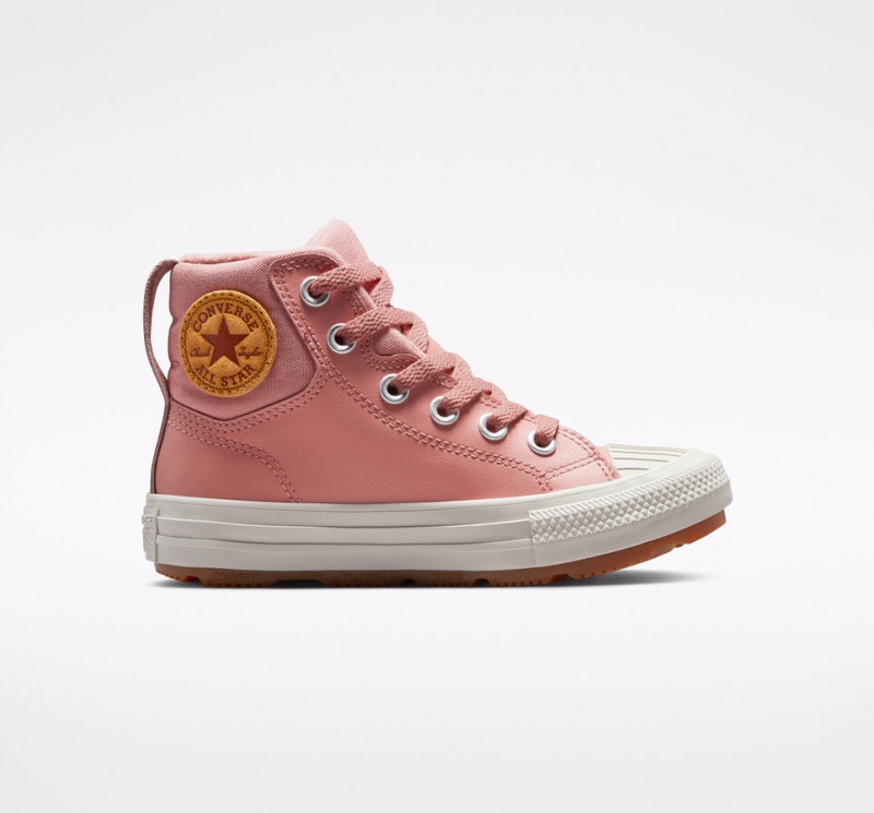 Converse Chuck Taylor All Star Berkshire Boot Leder Rosa Rosa | 9683-YLENO