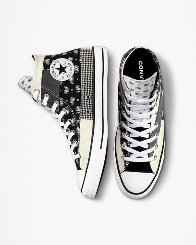 Converse Chuck Taylor All Star Hacked Patterns Schwarz Weiß | 1673-AFOEW