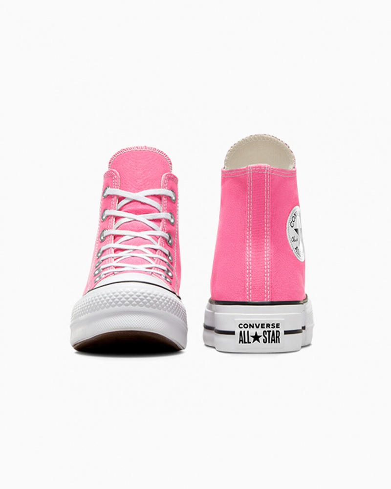 Converse Chuck Taylor All Star Lift Plattform Rosa Weiß Schwarz | 0489-BYVFJ