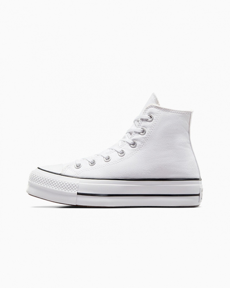 Converse Chuck Taylor All Star Lift Plattform Weiß Schwarz Weiß | 4921-RHYVG