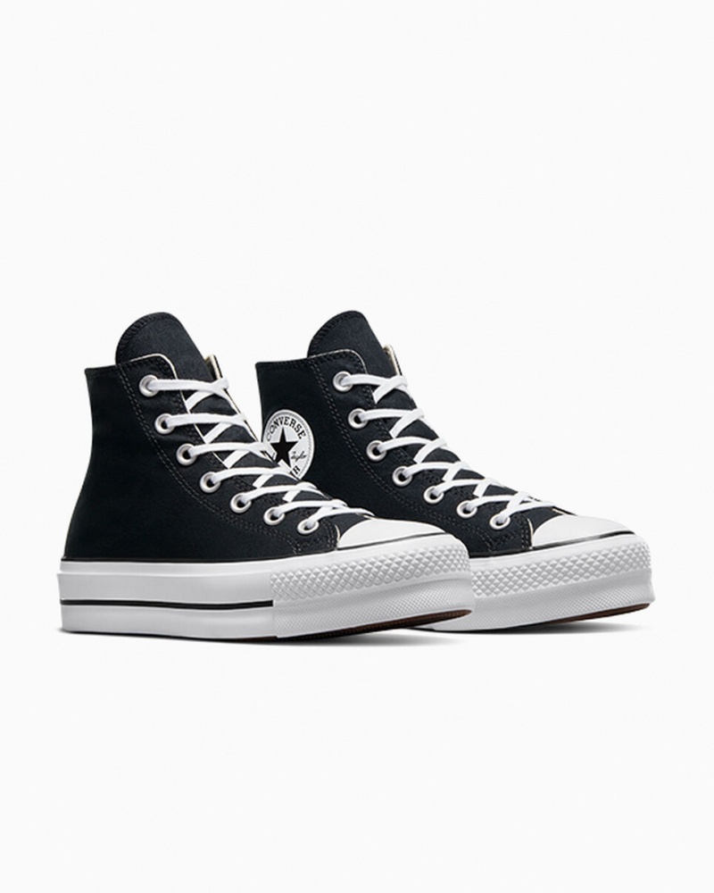 Converse Chuck Taylor All Star Lift Plattform Schwarz Weiß Weiß | 8320-MAGWL