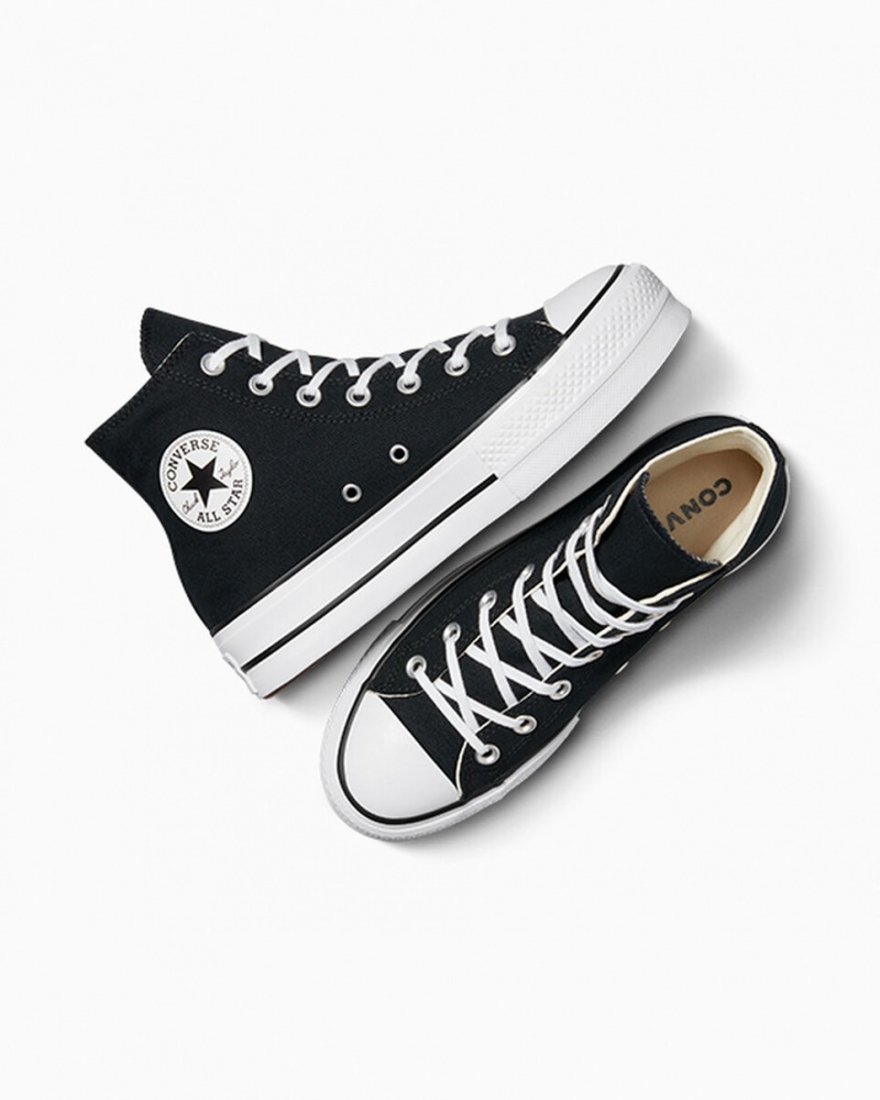 Converse Chuck Taylor All Star Lift Plattform Schwarz Weiß Weiß | 8320-MAGWL