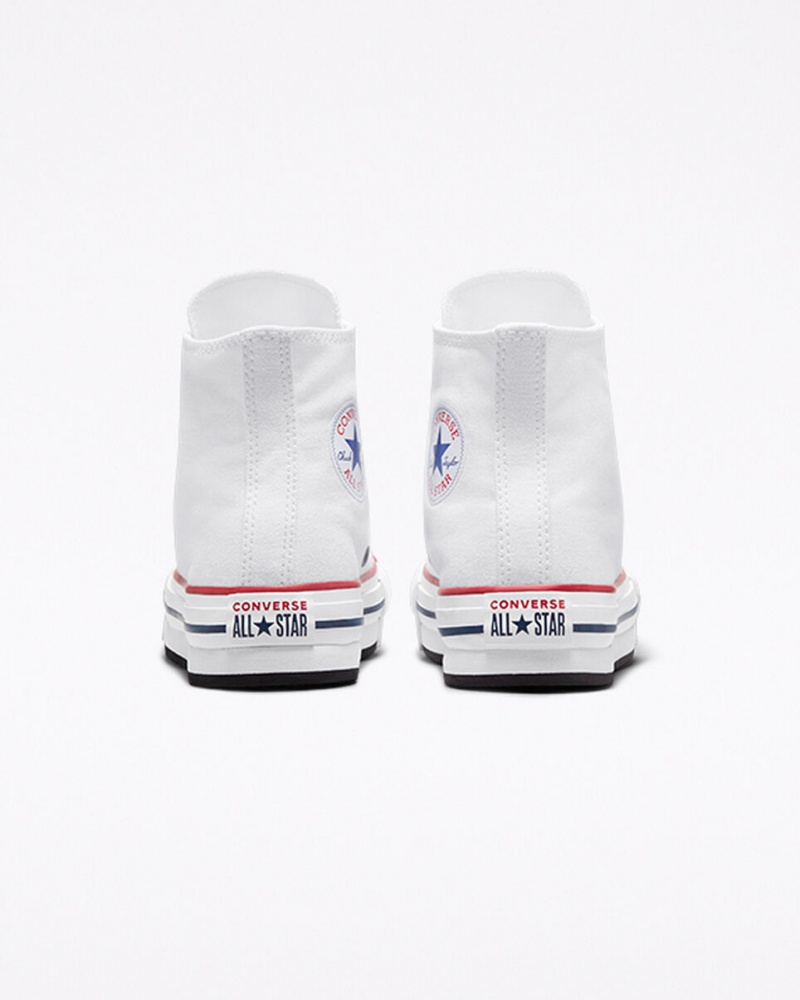 Converse Chuck Taylor All Star Lift Plattform Weiß Navy | 8573-PDWYR
