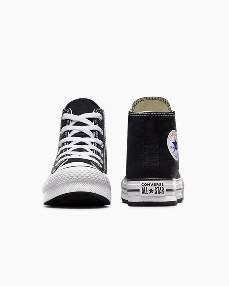 Converse Chuck Taylor All Star Lift Plattform Schwarz Weiß Schwarz | 8591-QLVFO