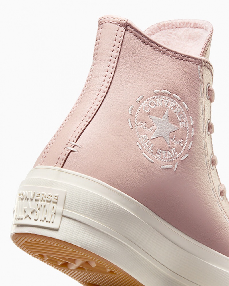Converse Chuck Taylor All Star Lift Plattform Bold Stitch Rosa Rosa | 0782-URXHS
