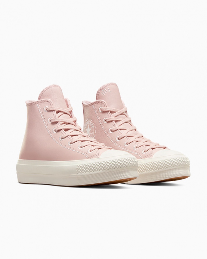 Converse Chuck Taylor All Star Lift Plattform Bold Stitch Rosa Rosa | 0782-URXHS
