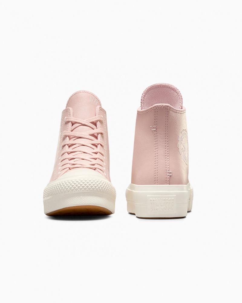Converse Chuck Taylor All Star Lift Plattform Bold Stitch Rosa Rosa | 0782-URXHS