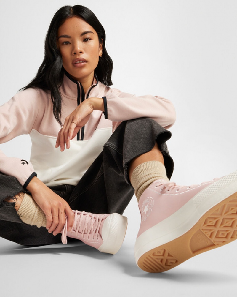 Converse Chuck Taylor All Star Lift Plattform Bold Stitch Rosa Rosa | 0782-URXHS