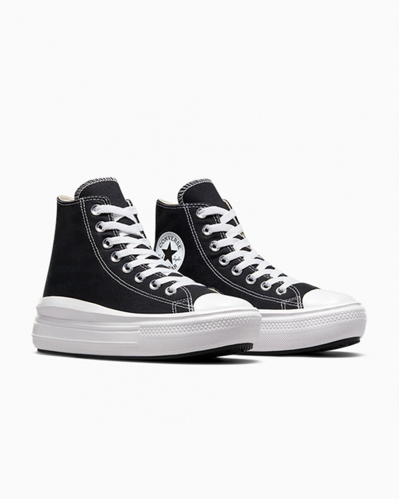 Converse Chuck Taylor All Star Move Plattform Schwarz Weiß | 0592-KMDUG