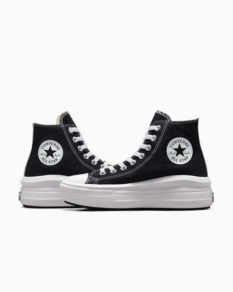Converse Chuck Taylor All Star Move Plattform Schwarz Weiß | 0592-KMDUG