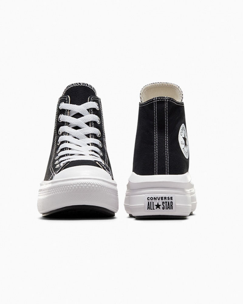 Converse Chuck Taylor All Star Move Plattform Schwarz Weiß | 0592-KMDUG